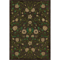 Vintage Vinyl Floral Distressed Black/Cream/Green V69335