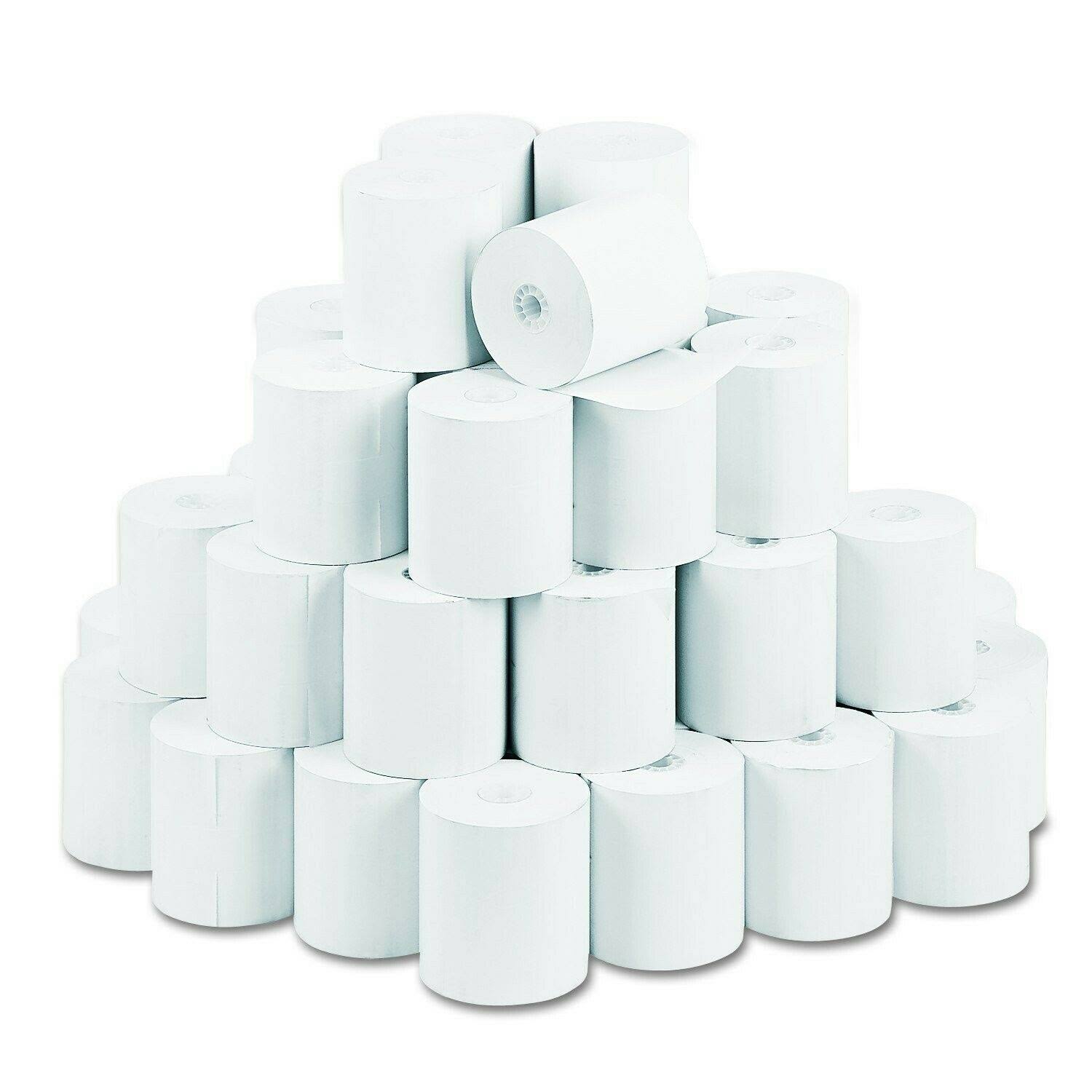 Single Ply Thermal Cash Register/POS Rolls, 3 1/8 x 230 ft., White, 50/CT M8163