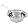 Stainless Steel 4 Qt. Casserole Food Pan with Long Stainless Steel Handle U5236