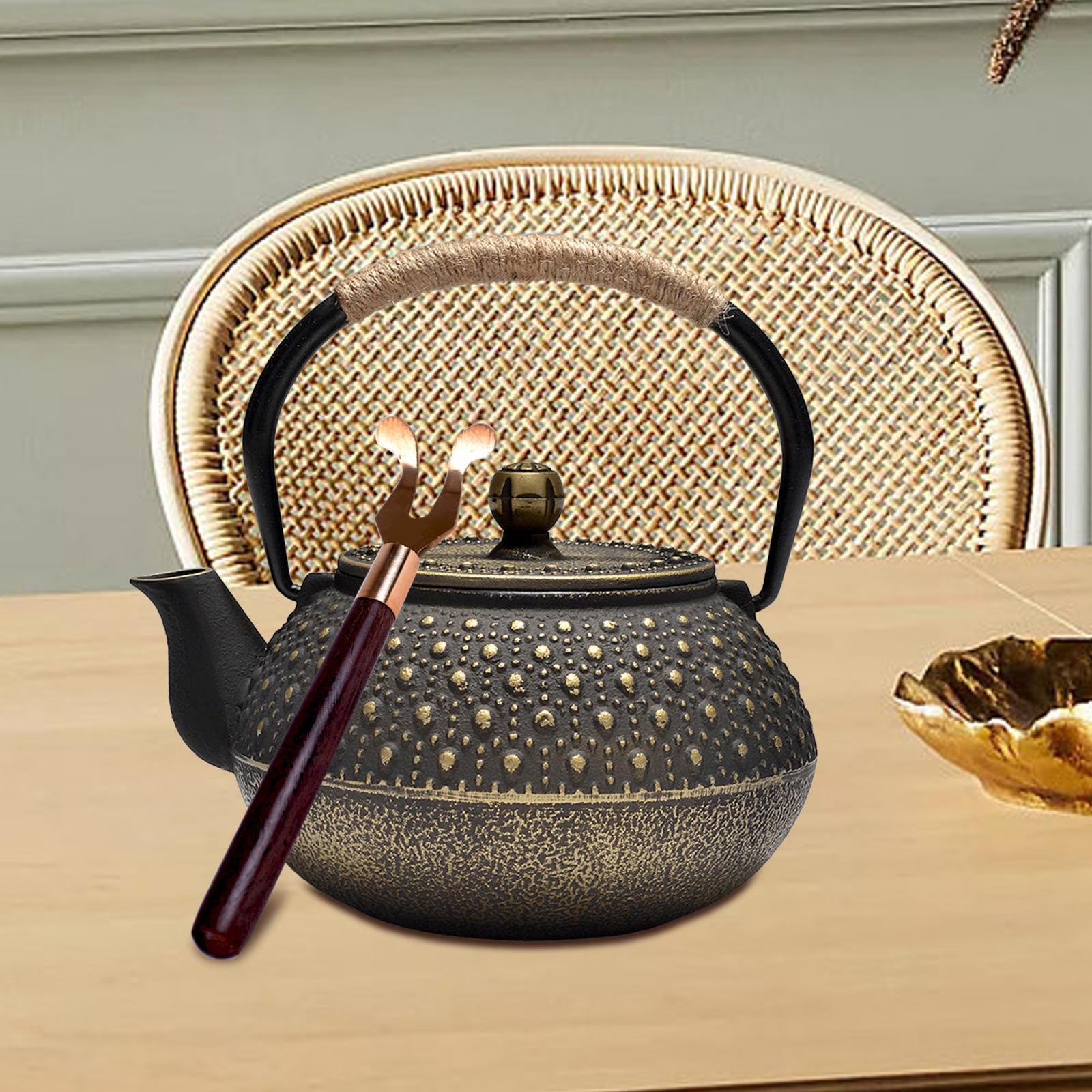 Cast Iron Teapot Tea Kettle Q1830