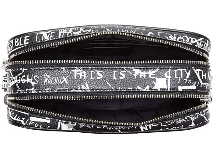 Black White Silver Crossbody Camera Bag K30729