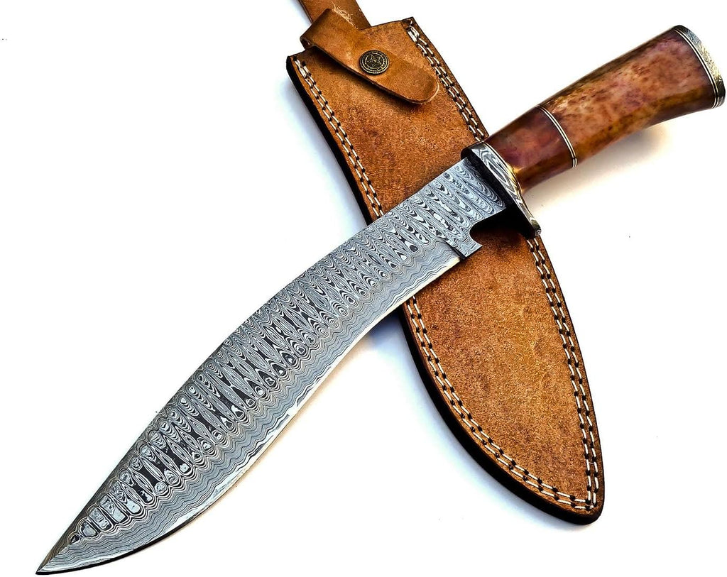 Handmade Damascus Steel 15 Inches Kukri Knife T1803