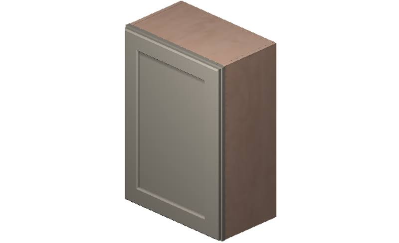 1 Door 2 Shelves Wall Cabinet High-Density Fiberboard J503