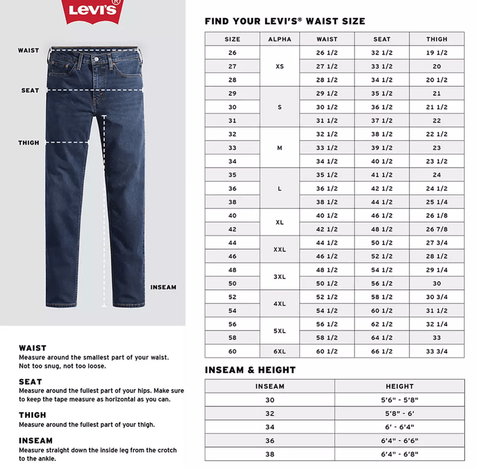 Levis 501 Original Fit Mens Jeans
